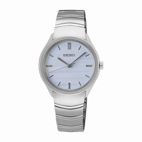 Seiko Stainless Steel Quartz Blue Dial Watch SUR549P