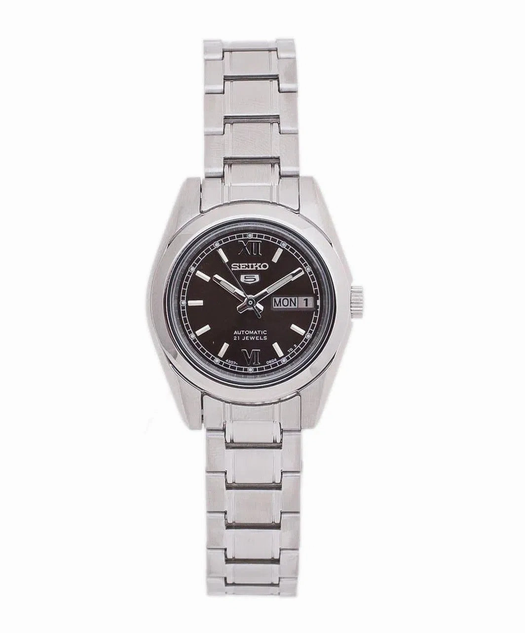 SEIKO SYMK25K1 Automatic Brown Dial Silver Stainless Steel Watch For Women