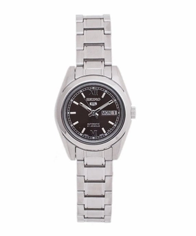 SEIKO SYMK25K1 Automatic Brown Dial Silver Stainless Steel Watch For Women