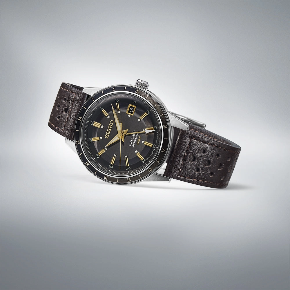 Seiko Watch Presage Fume Style 60's Road Trip GMT Automatic SSK013J1