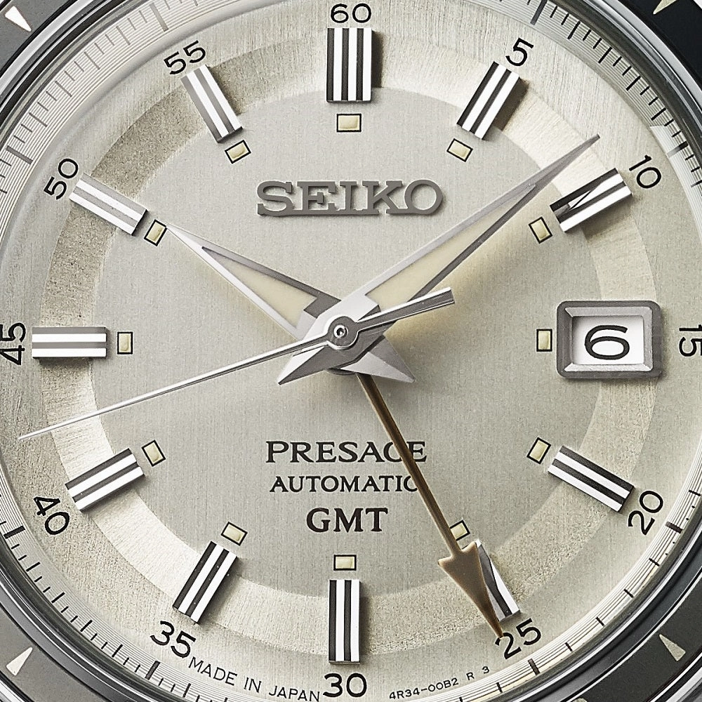 Seiko Watch Presage Stone Style 60's Road Trip GMT Automatic SSK011J1