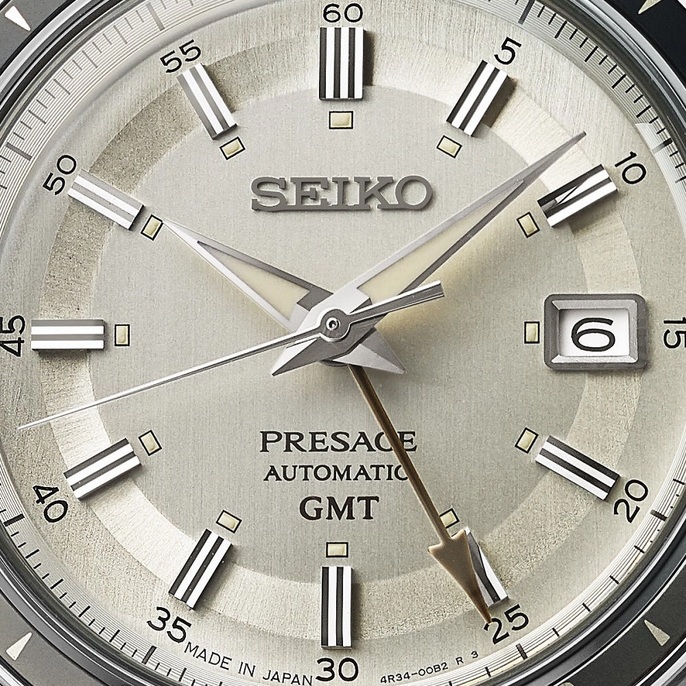 Seiko Watch Presage Stone Style 60's Road Trip GMT Automatic SSK011J1