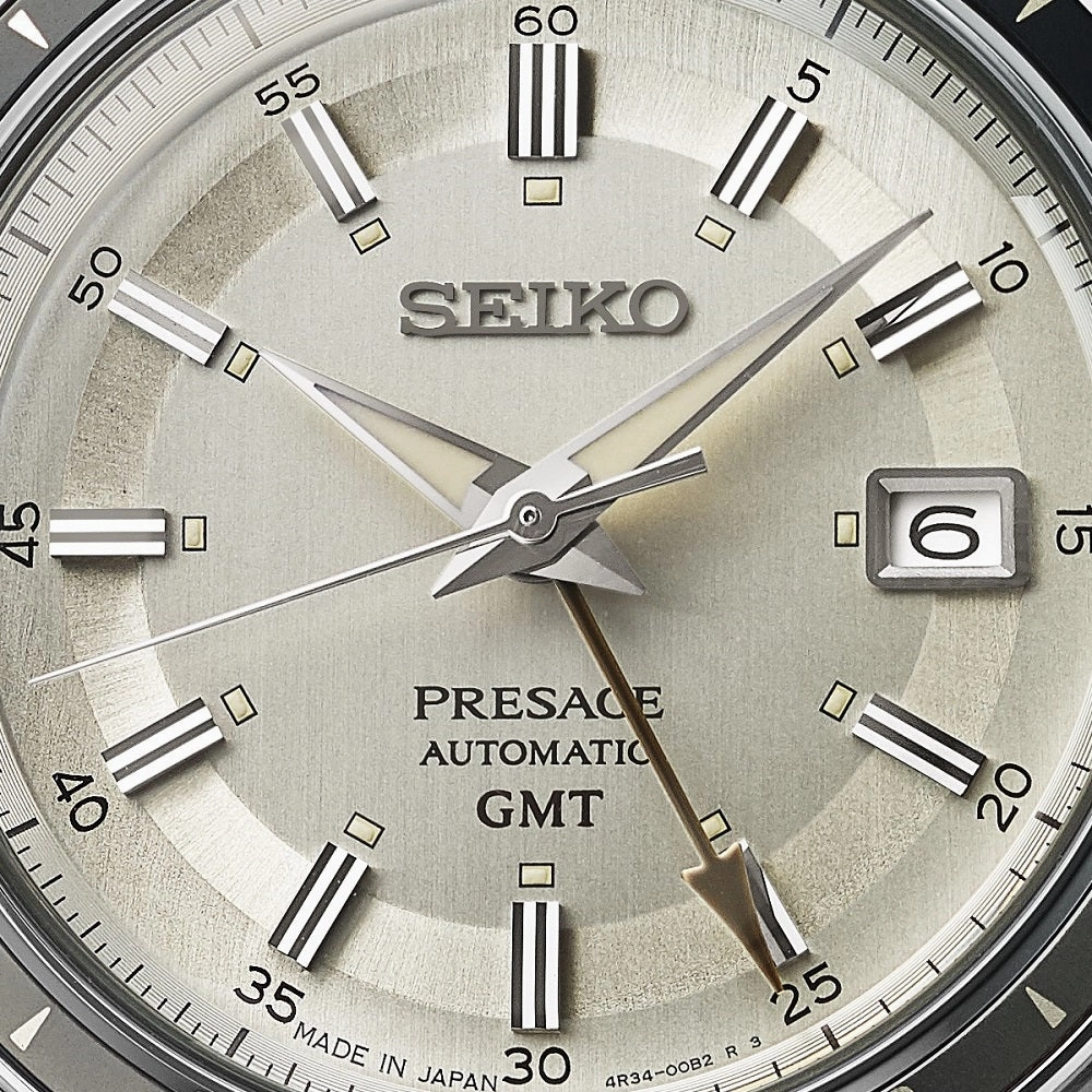 Seiko Watch Presage Stone Style 60's Road Trip GMT Automatic SSK011J1