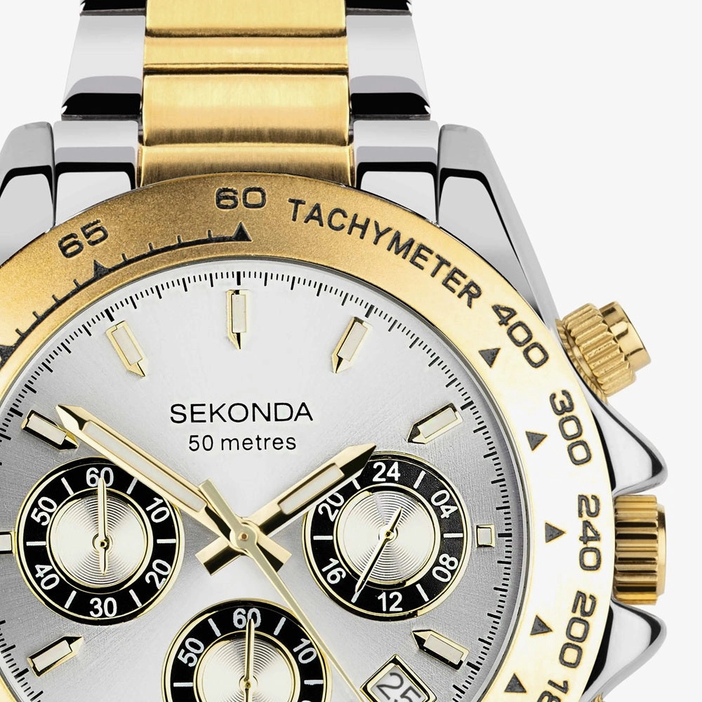 Sekonda Circuit Chronograph Men's Watch 30254 - Two Tone