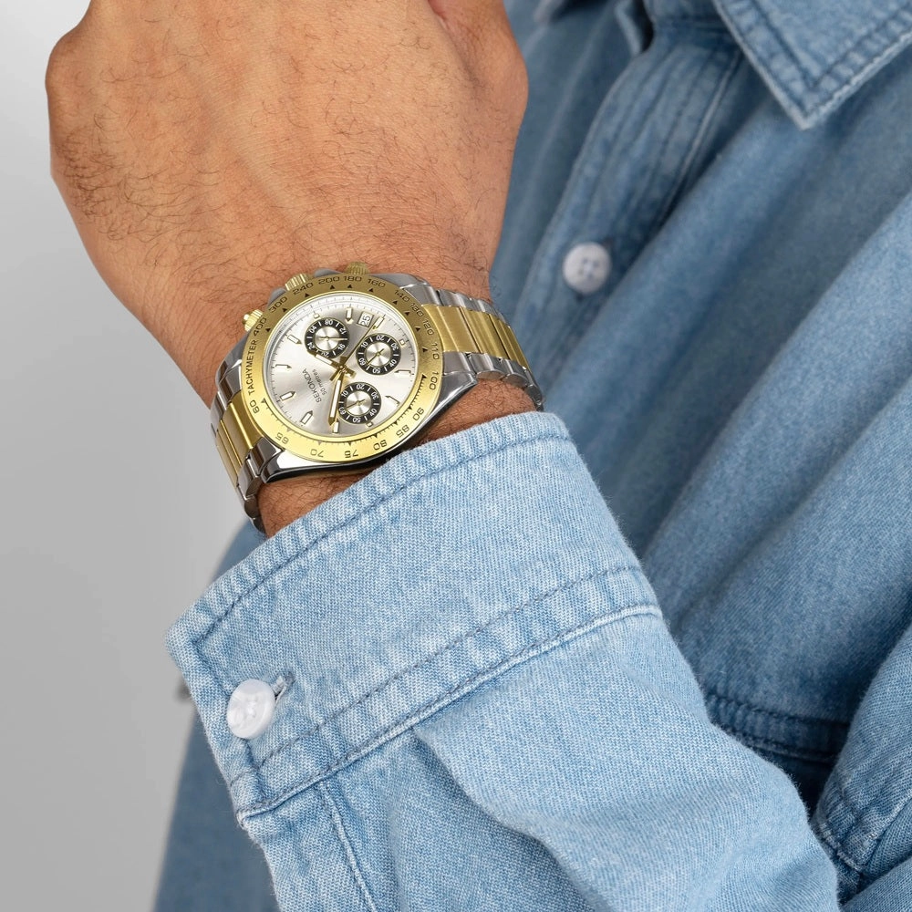 Sekonda Circuit Chronograph Men's Watch 30254 - Two Tone