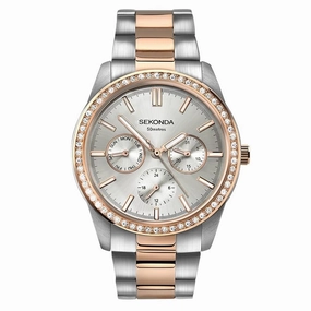 Sekonda Classic 38mm Two Tone Ladies Day Date Watch 2162