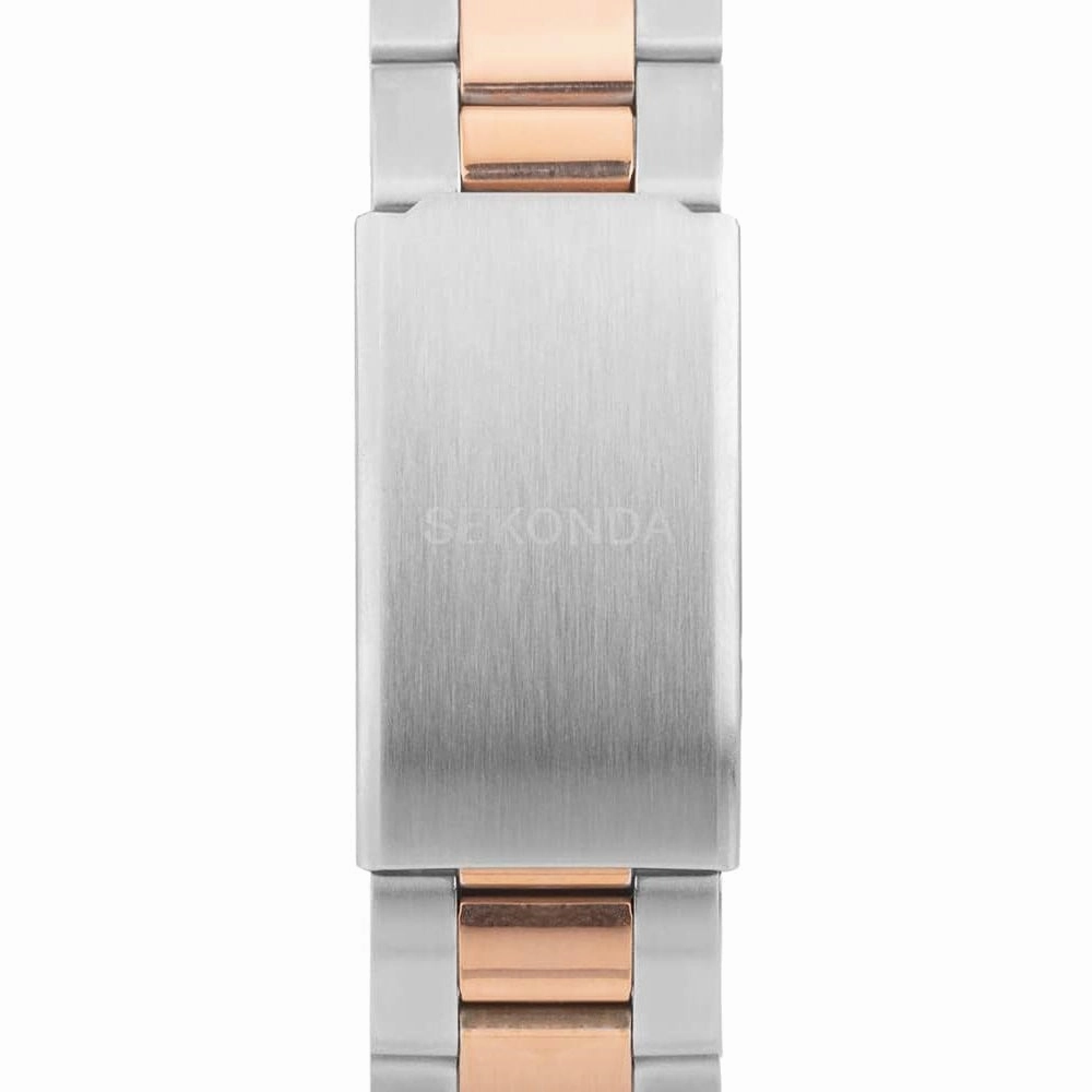 Sekonda Classic 38mm Two Tone Ladies Day Date Watch 2162