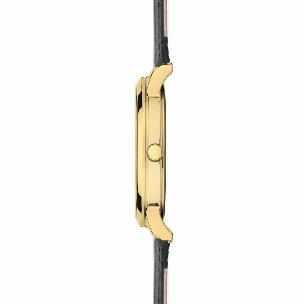Sekonda Classic Easy Reader Gold Plated Leather Strap Mens Watch 30130