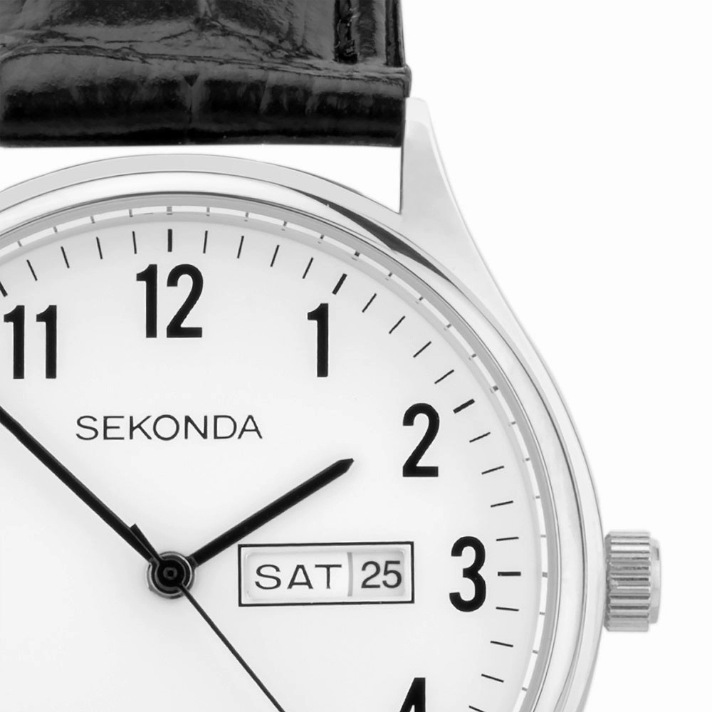 Sekonda Classic Easy Reader Leather Strap Mens Watch 30121