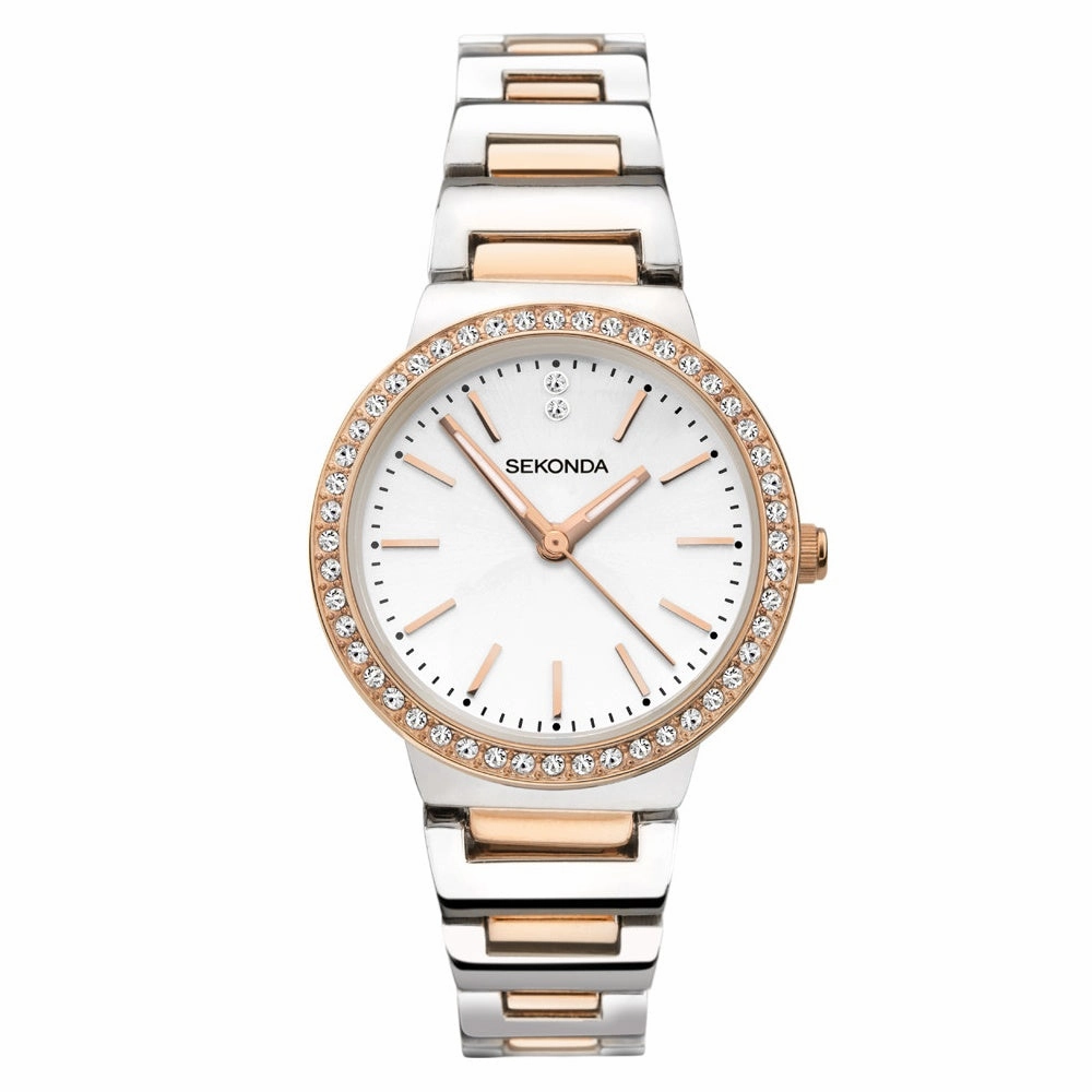 Sekonda Crystal Set Classic Ladies Watch 40078