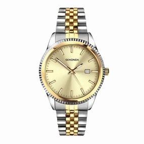 Sekonda King Two Tone Stainless Steel Bracelet Mens Watch 30259