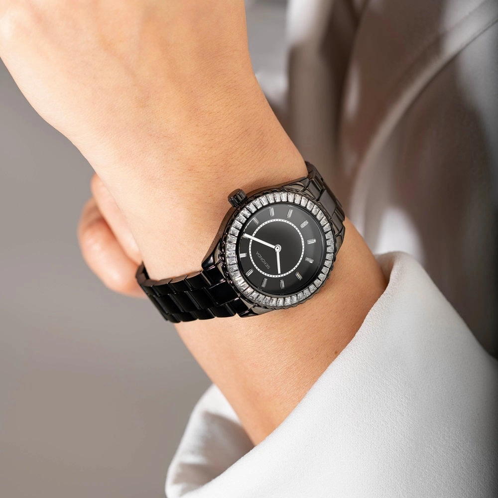 Sekonda Ladies Classic Margot Black IP Watch 40659