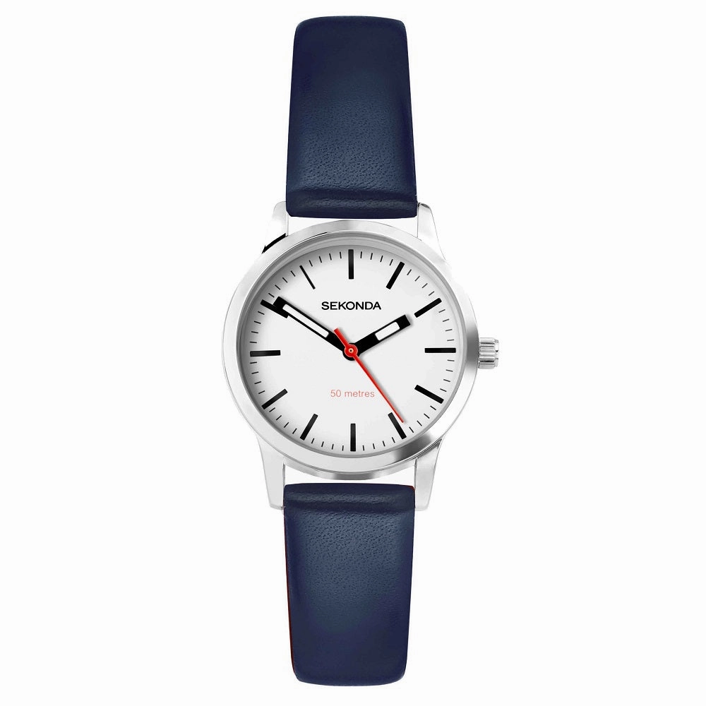 Sekonda Nordic Leather Strap Ladies Watch Blue 40484