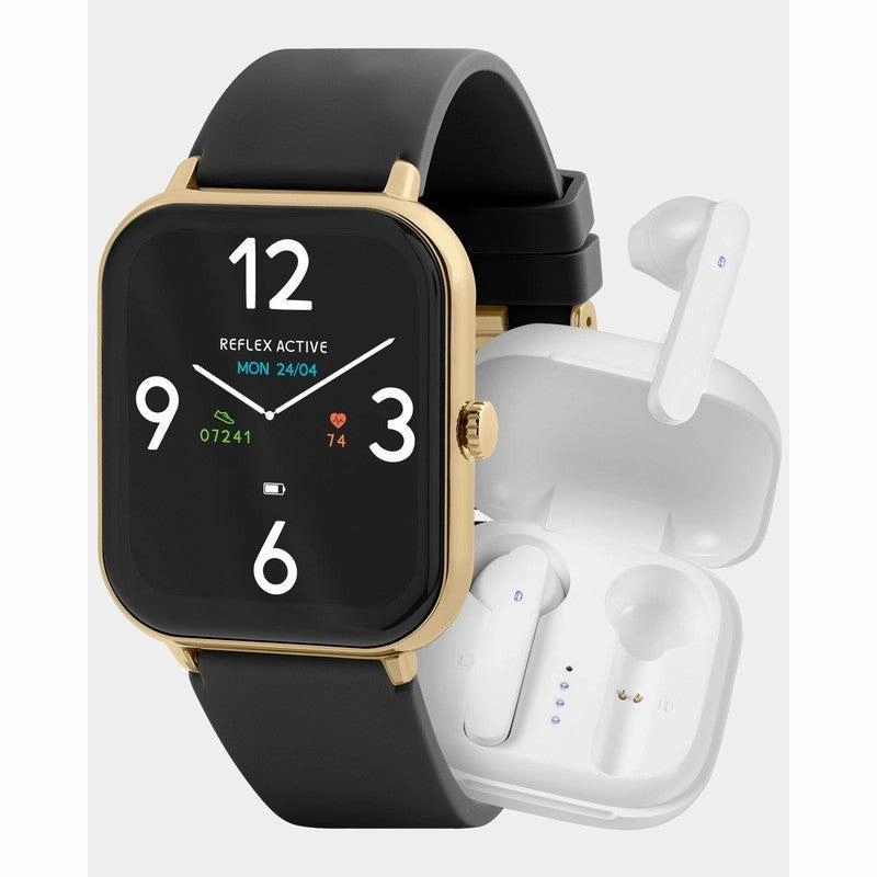 Series 23 Reflex Active Black Smart Watch & True Wireless Sound Earbud Set