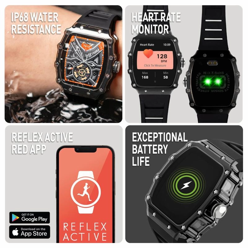Series 51 Reflex Active Black Smart Calling Watch