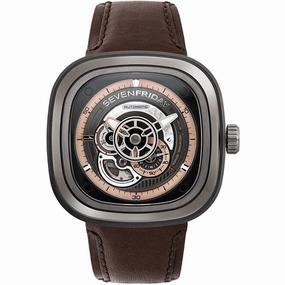 SevenFriday Men's Automatic Watch - P Series Power Reserve SS Case Strap | P2C-01
