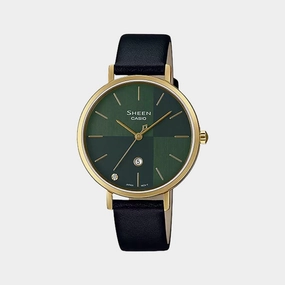 Sheen Women's Analog Leather Watch SH257 - SHE-4547GL-3AUDF