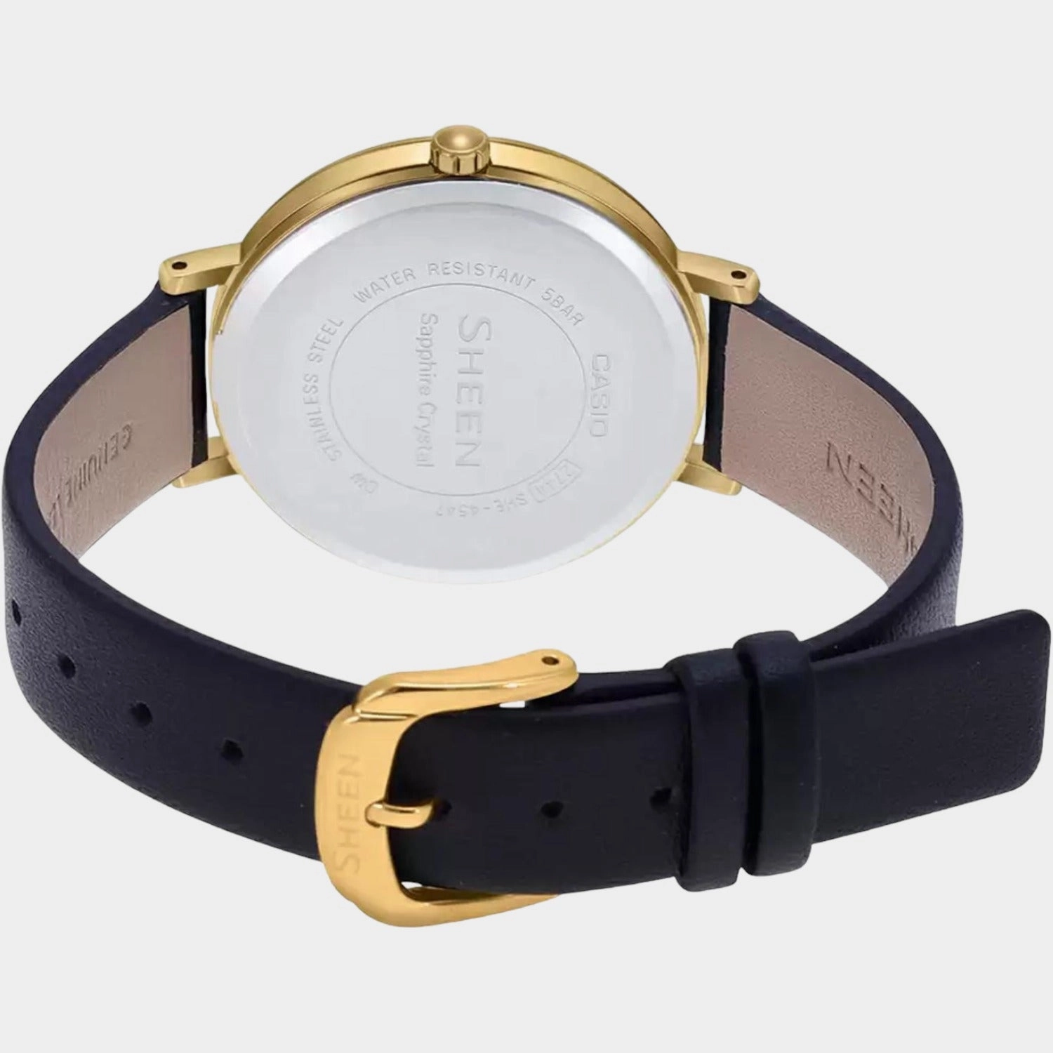 Sheen Women's Analog Leather Watch SH257 - SHE-4547GL-3AUDF