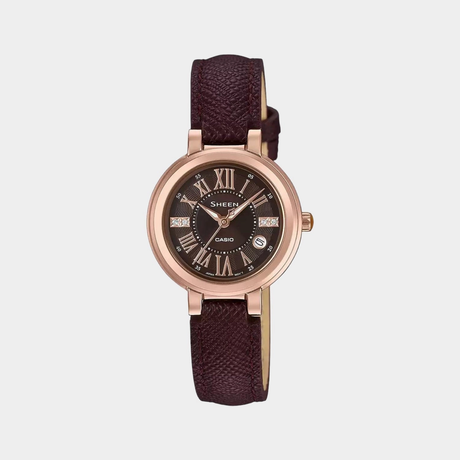 Sheen Women's Analog Leather Watch SX214 - SHE-4029PGL-5AUDF