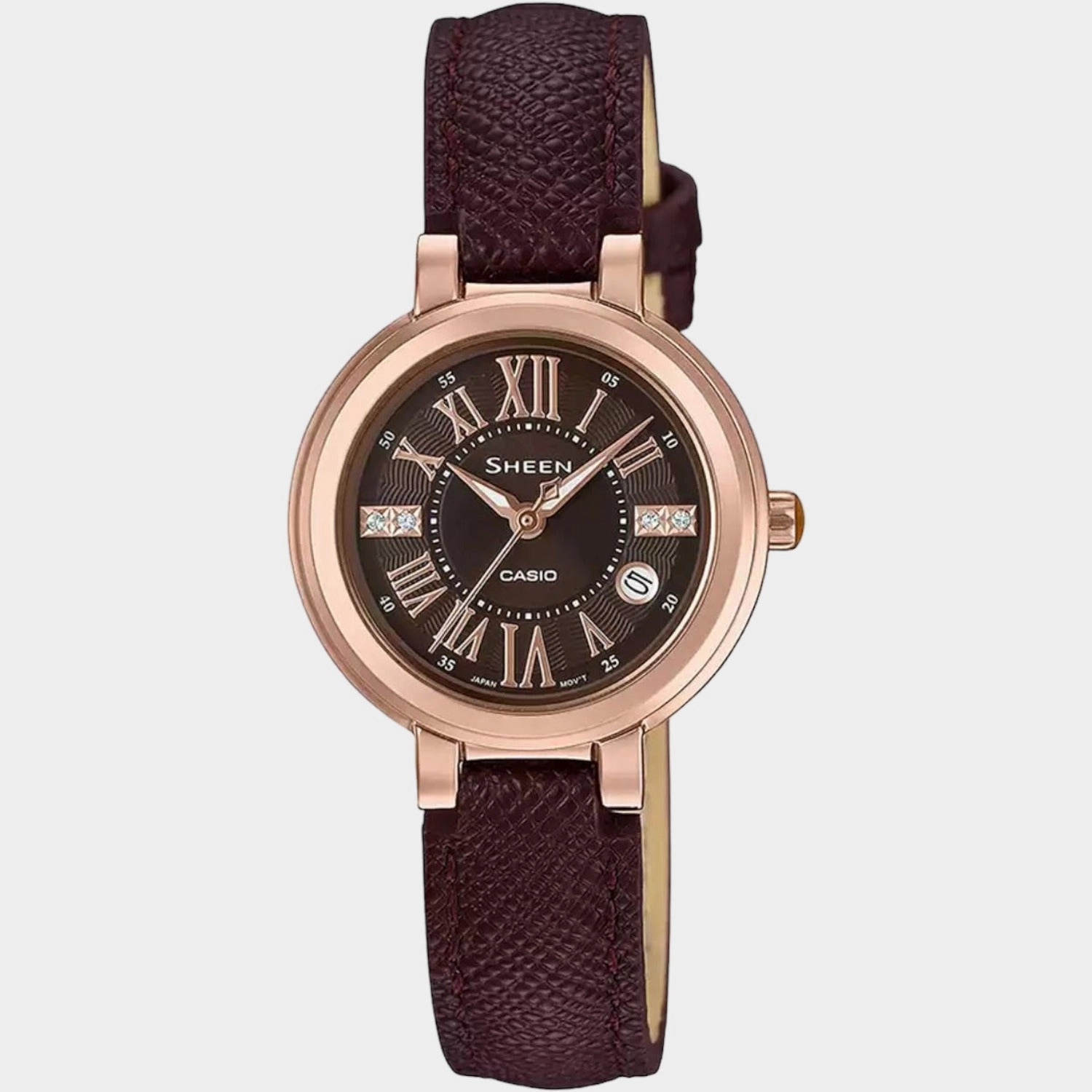 Sheen Women's Analog Leather Watch SX214 - SHE-4029PGL-5AUDF