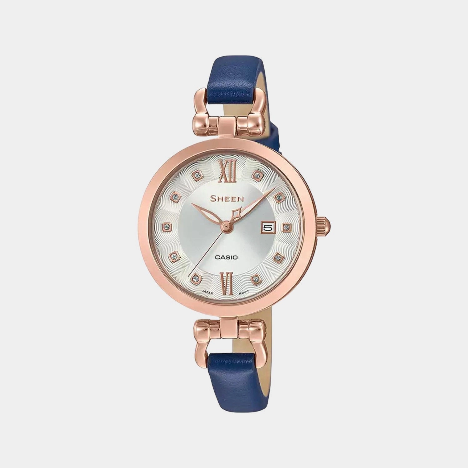 Sheen Women's Analog Leather Watch SX258 - SHE-4055PGL-7AUDF