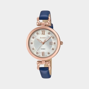 Sheen Women's Analog Leather Watch SX258 - SHE-4055PGL-7AUDF