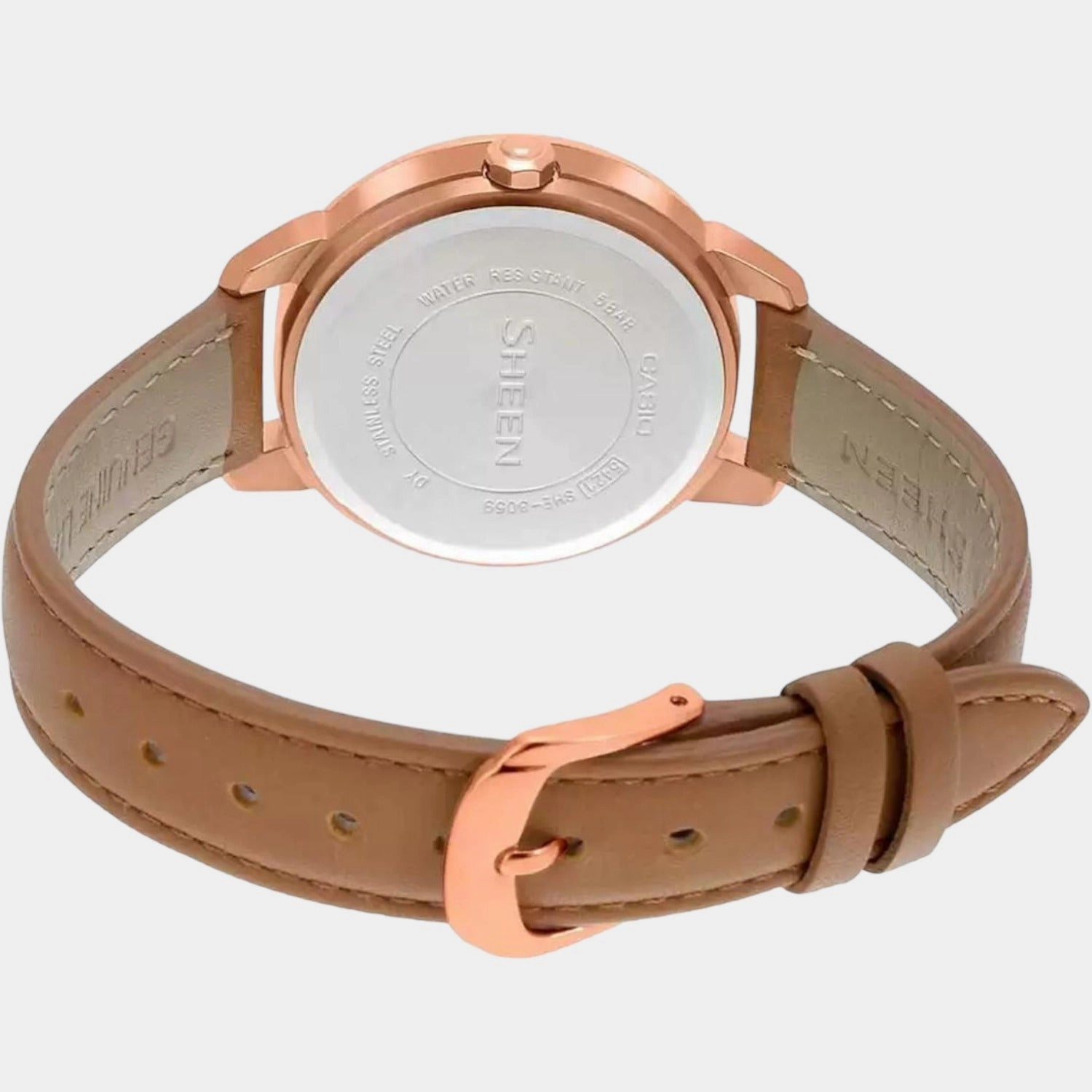Sheen Women's Chronograph Leather Watch SH216 - SHE-3059PGL-5AUDR