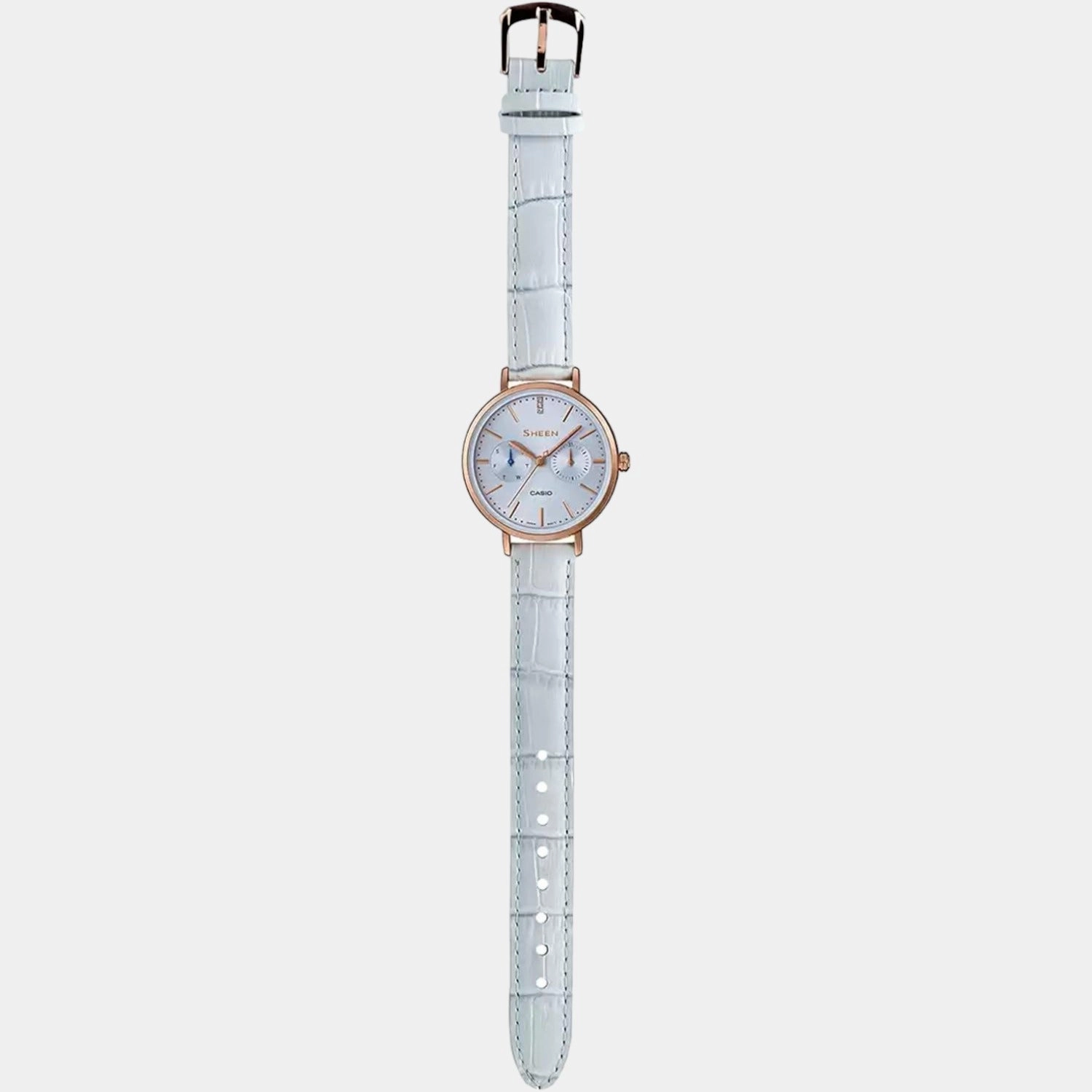 Sheen Women's Chronograph Leather Watch SX199 - SHE-3054PGL-2AUDR