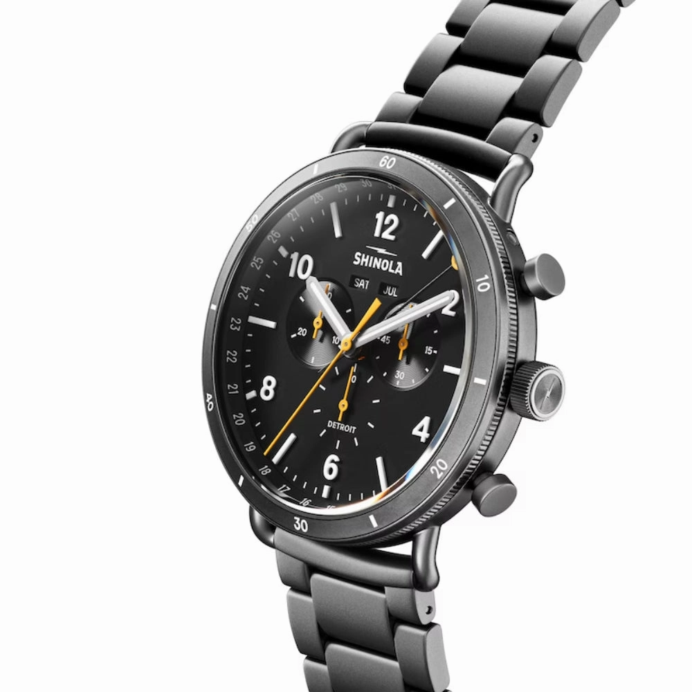 Shinola Canfield Sport 45mm Gunmetal - Black Dial