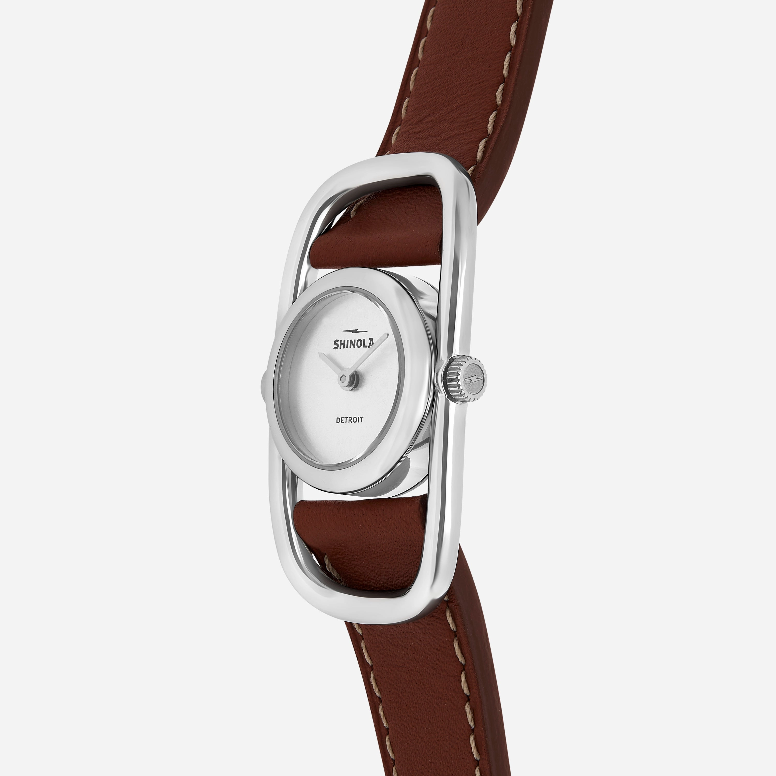 SHINOLA Detroit Women's The Bike Lock S0120226482 Silver Dial Watch