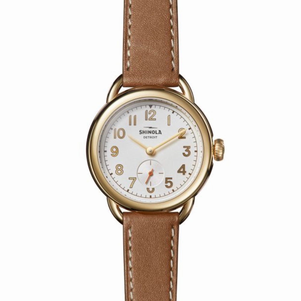 Shinola Ladies Runabout 36mm Gold Tone