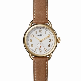 Shinola Ladies Runabout 36mm Gold Tone