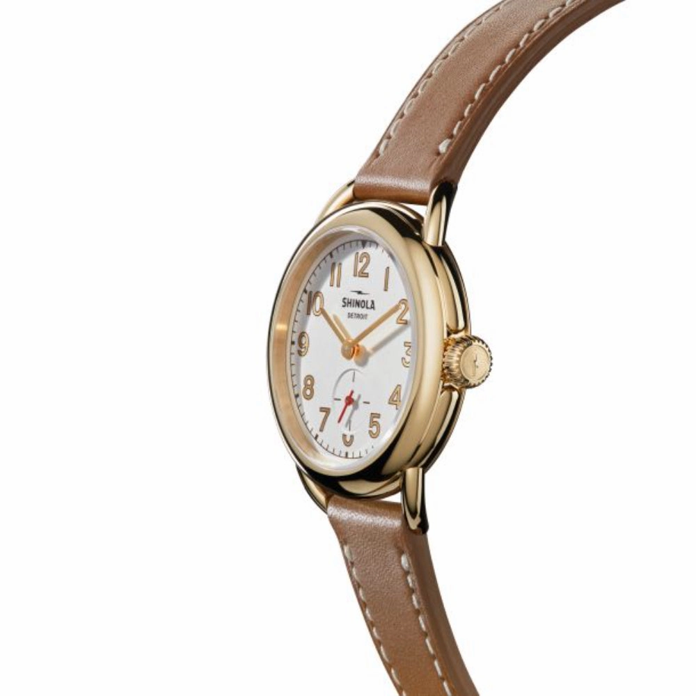 Shinola Ladies Runabout 36mm Gold Tone
