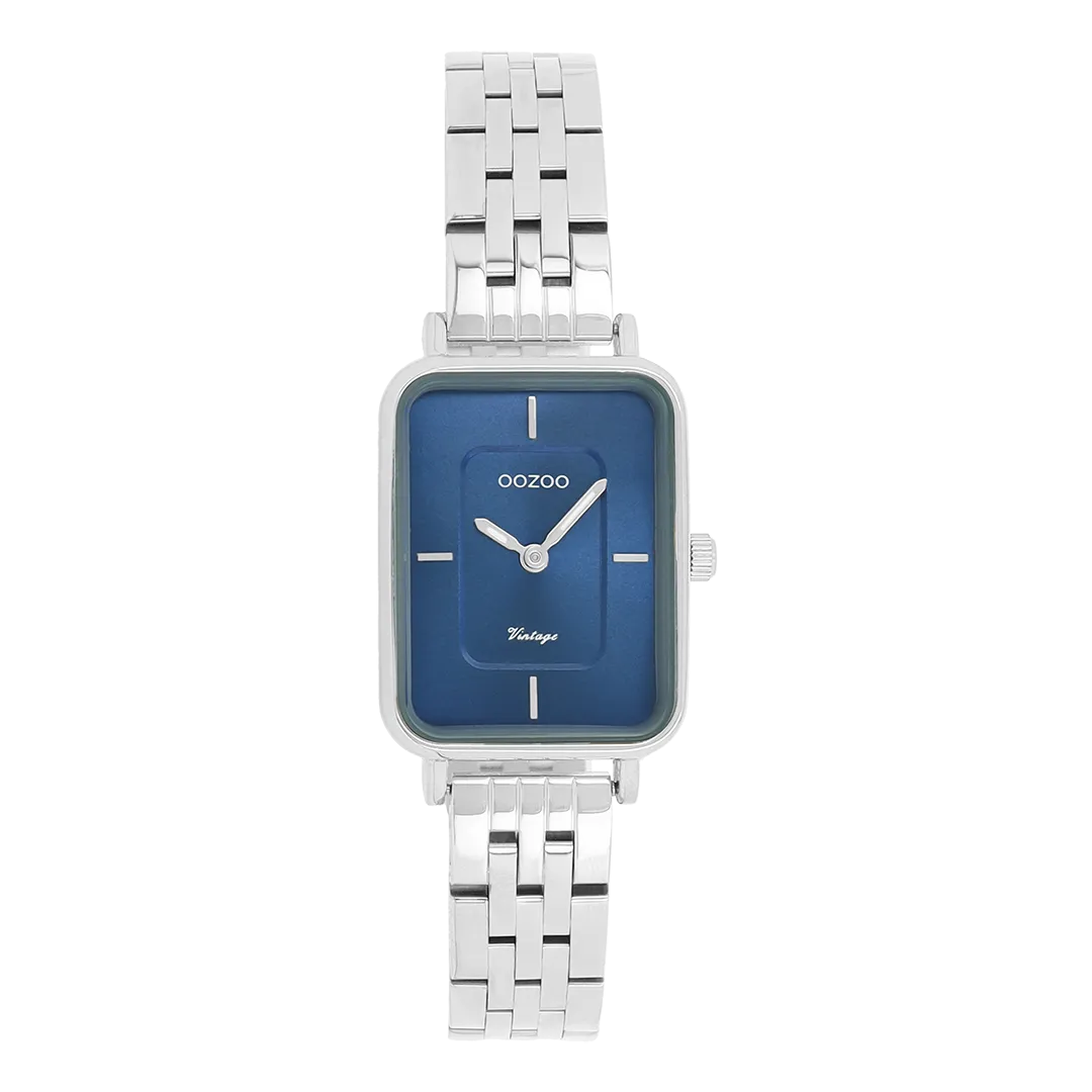 Silver coloured OOZOO watch with stainless steel bracelet - C20417