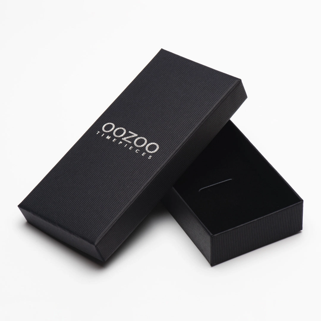 Silver coloured OOZOO watch with metal mesh bracelet - C20346