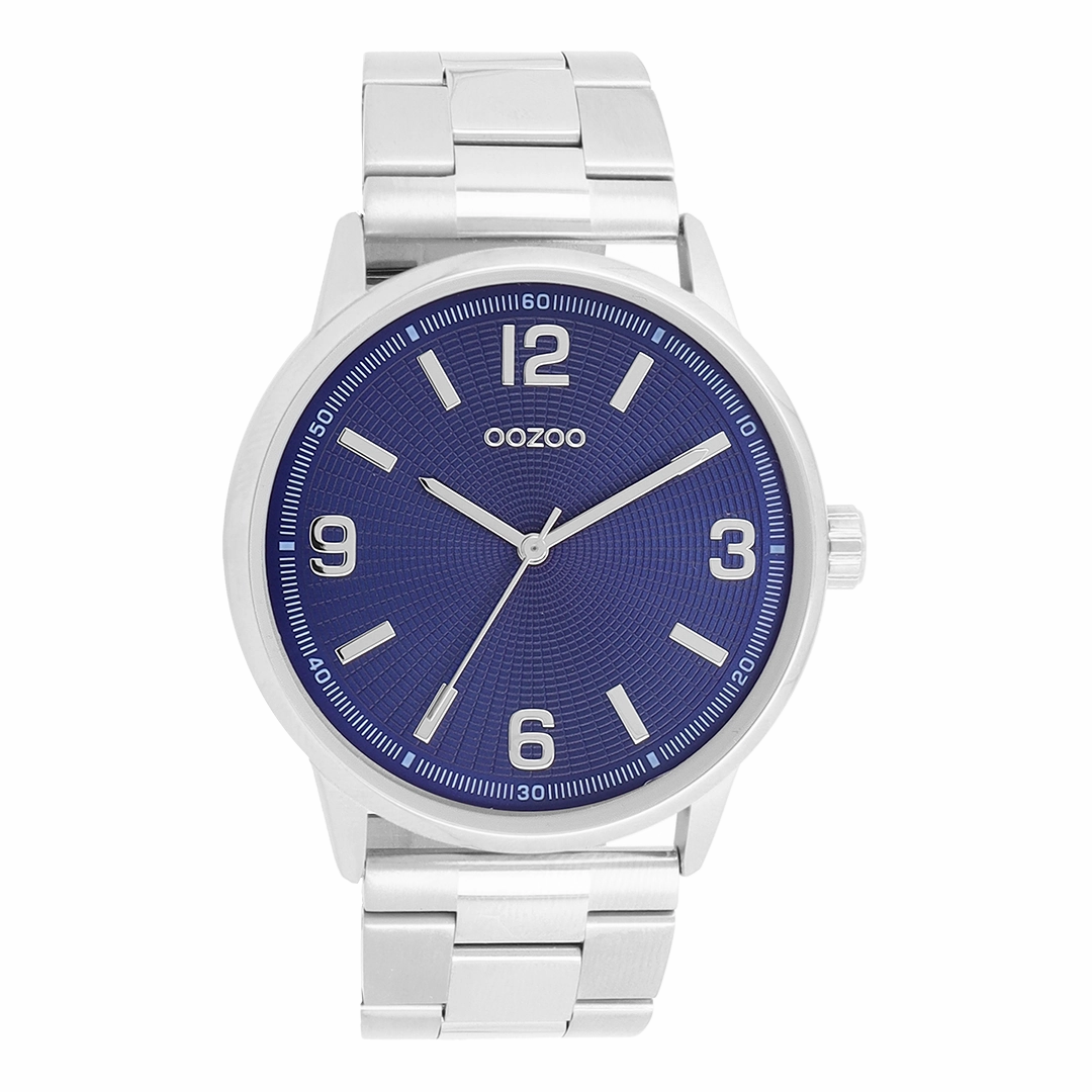Silver coloured OOZOO watch with stainless steel bracelet - C11503