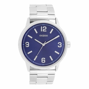 Silver coloured OOZOO watch with stainless steel bracelet - C11503