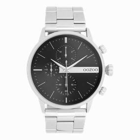 Silver coloured OOZOO watch with stainless steel bracelet - C11511