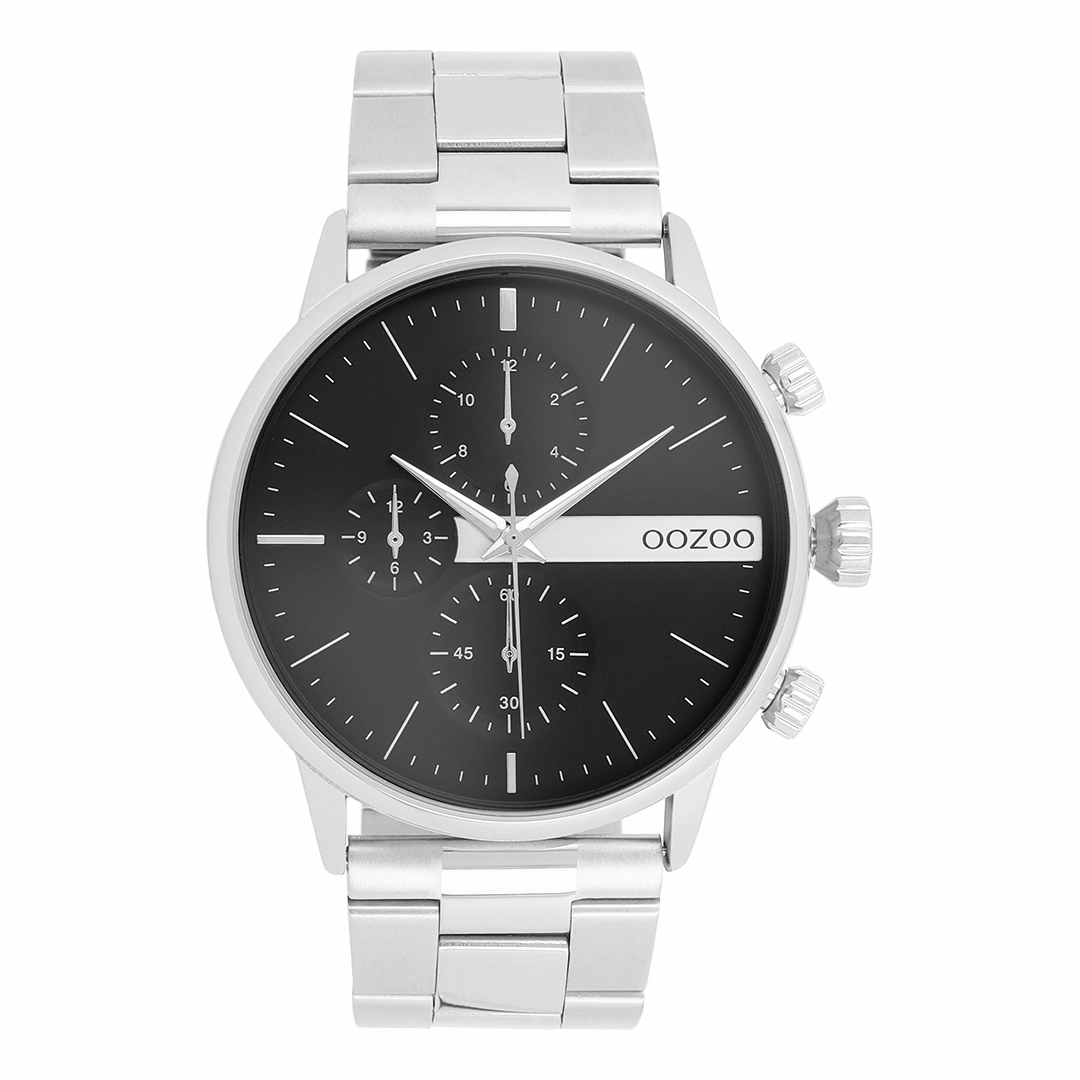 Silver coloured OOZOO watch with stainless steel bracelet - C11511