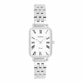 Silver coloured OOZOO watch with stainless steel bracelet - C20410