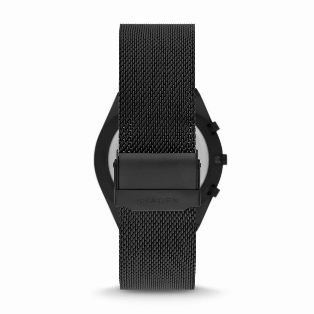 Skagen Grenen Chronograph Midnight Stainless Steel Mesh Watch SKW6822