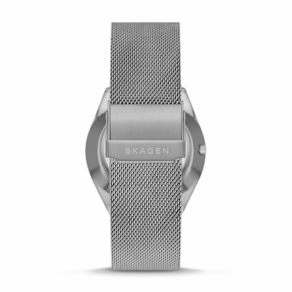 Skagen Grenen Solar-Powered Charcoal Stainless Steel Mesh Watch SKW6836