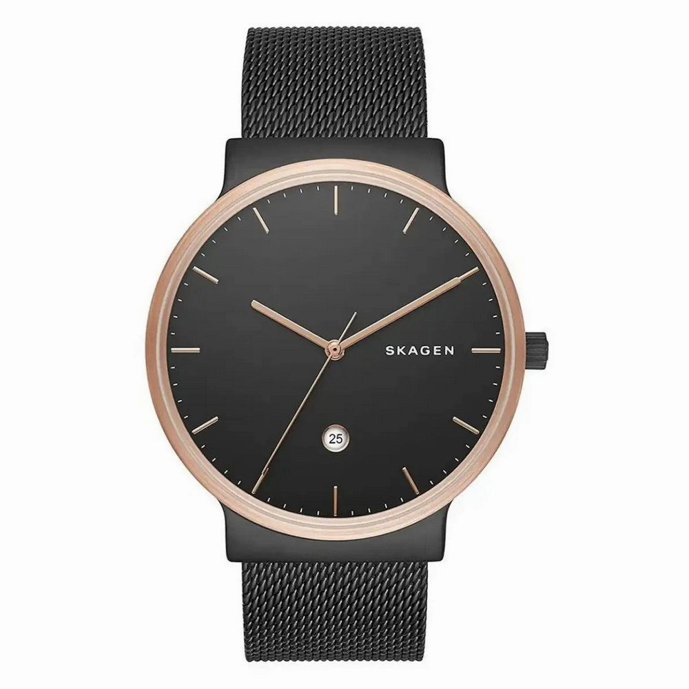SKAGEN SKW6296 Ancher Midnight Steel Mesh Watch