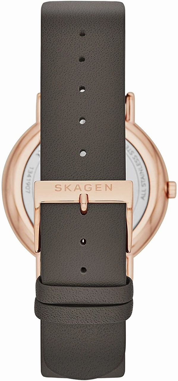Skagen Women's Grey Dial Watch with Leather Strap SKU SKW2794