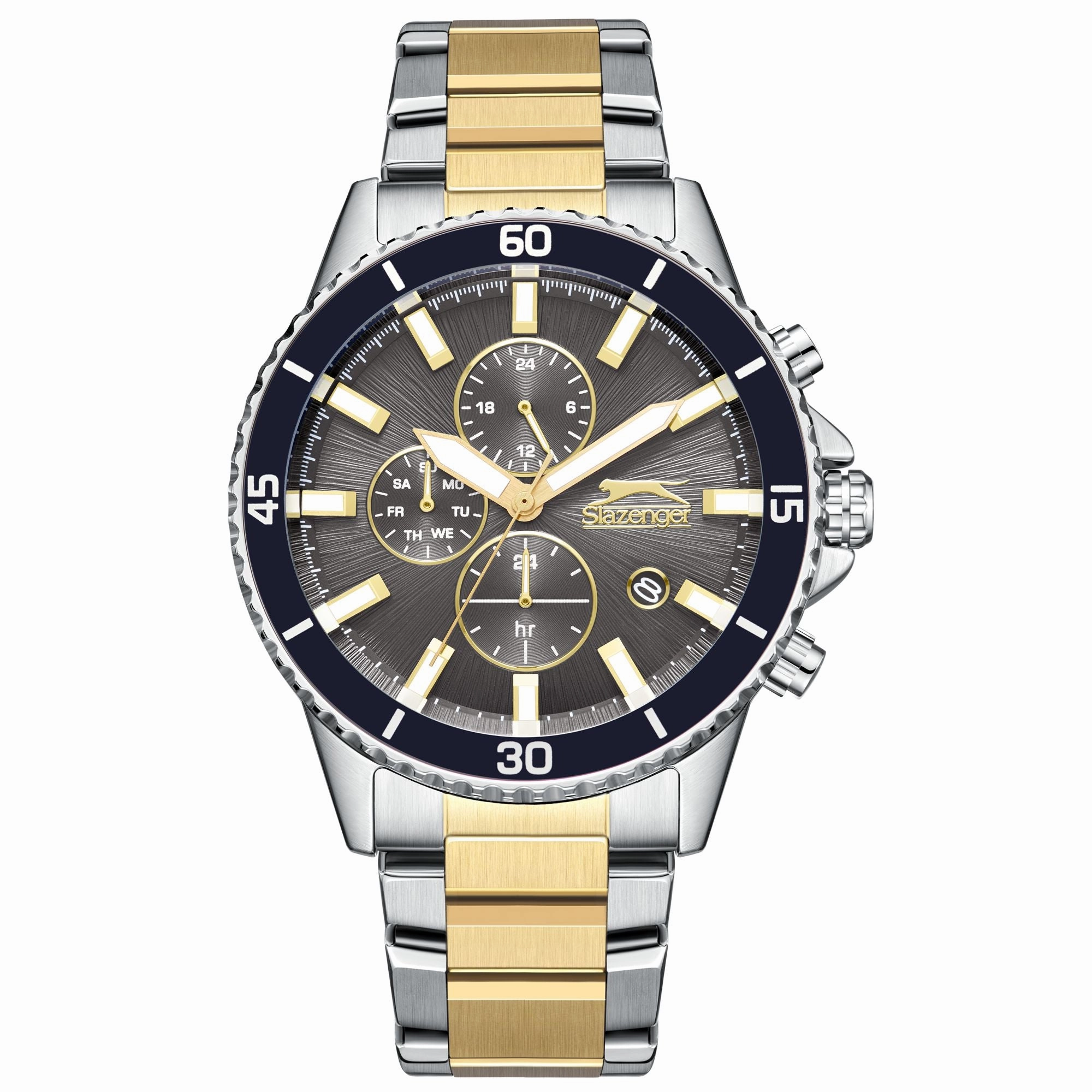 Slazenger - SL.9.2410.2.02 - Stainless Steel Multifunction Watch For Men's
