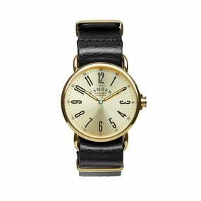 SMALL No.88 Gold and Black Leather