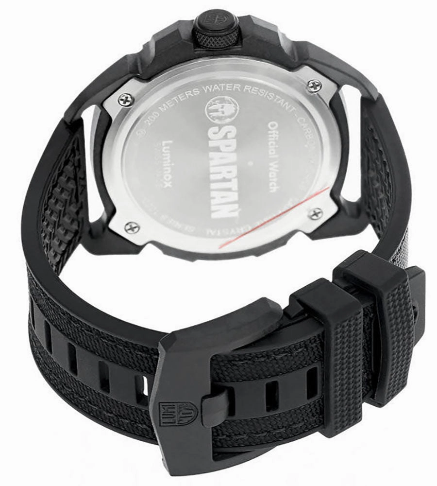 Special Edition Luminox ICE-SAR Arctic x Spartan Race CARBONOX Black Dial Black Rubber Strap Date Divers Quartz Mens Watch XL.1001.SPARTAN