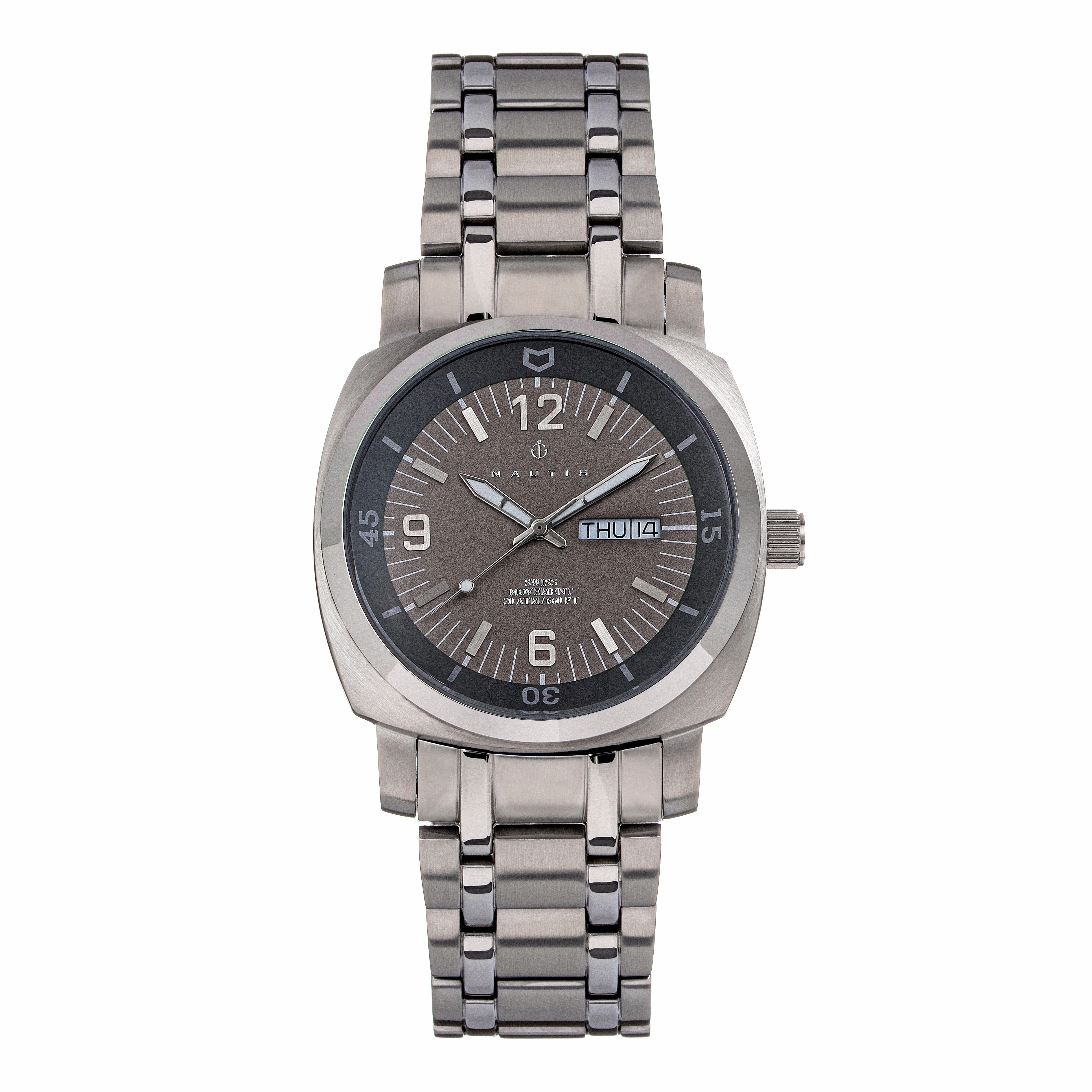 Stealth Bracelet Watch with Day & Date