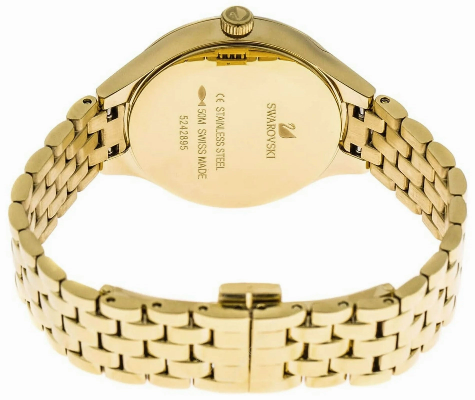 Swarovski Lovely Crystals Mini Gold Tone Stainless Steel Quartz Mother-of-Pearl Dial Women's Watch 5242895