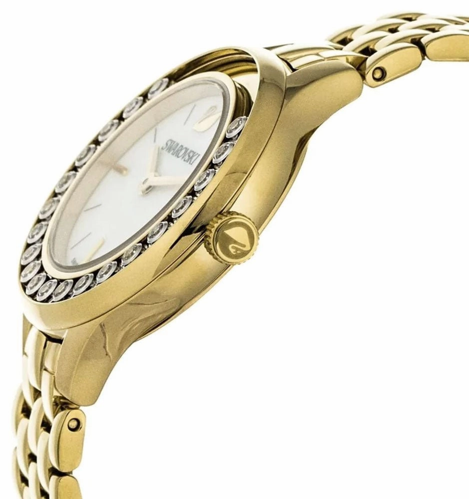 Swarovski Lovely Crystals Mini Gold Tone Stainless Steel Quartz Mother-of-Pearl Dial Women's Watch 5242895